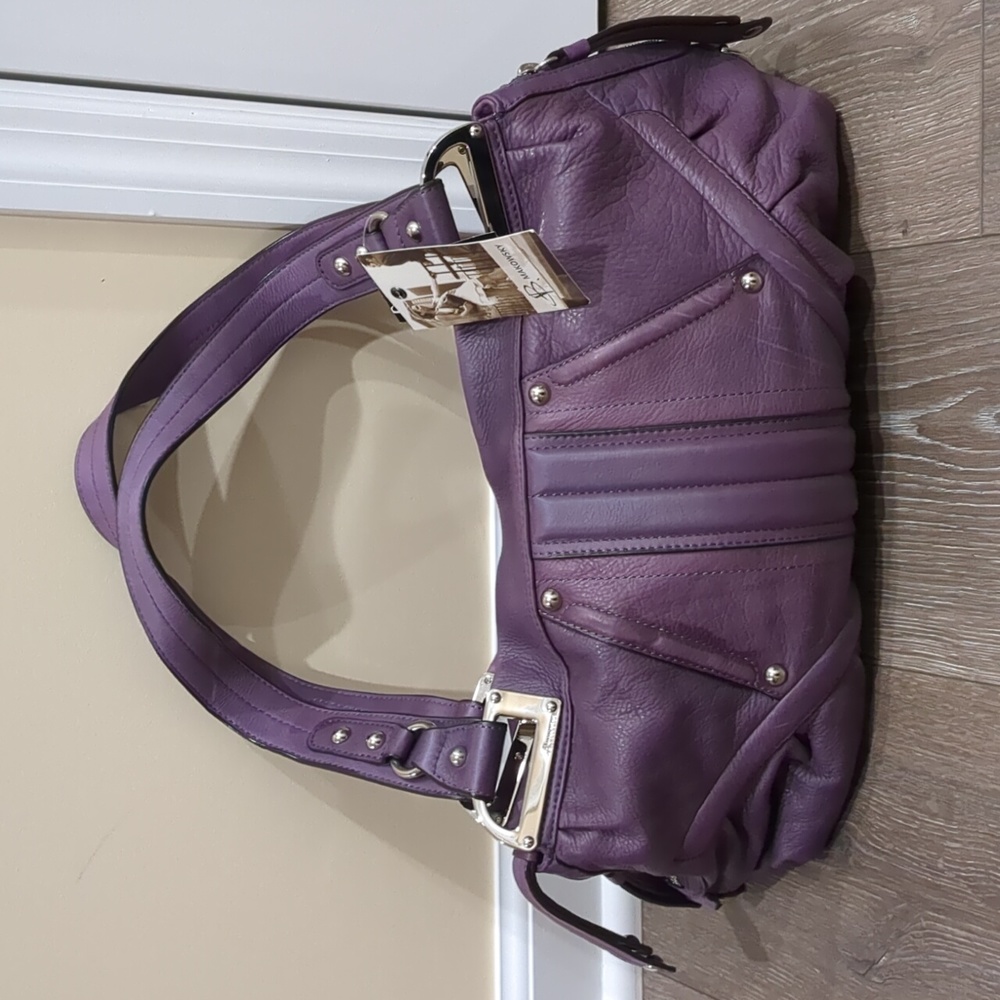 B Makowsky Leather Shoulder Bag